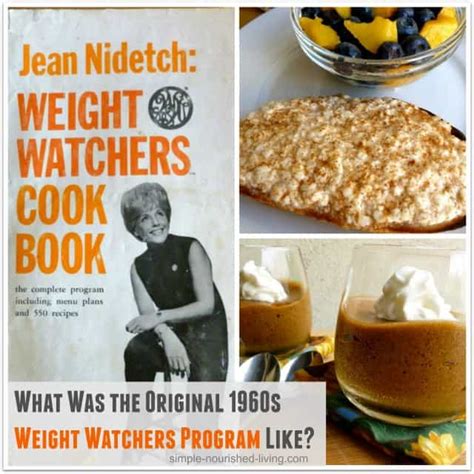 What Was The Old Weight Watchers Plan From 1960s Like