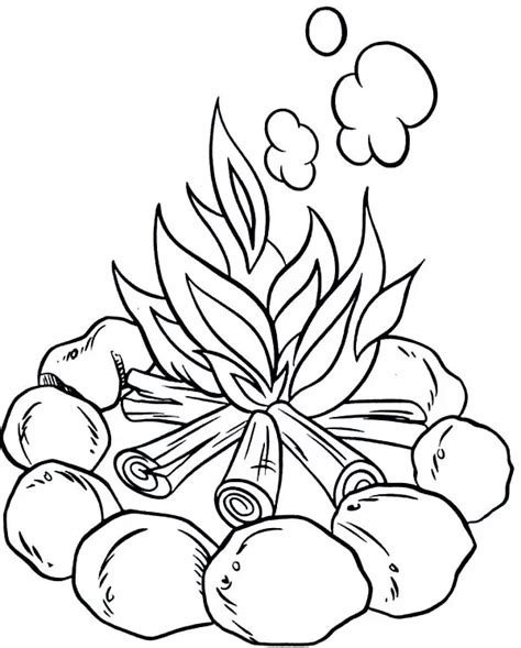 Bonfire Cool Coloring Pages Coloring Cool
