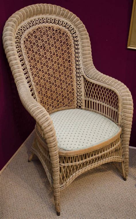 Minimal, modern, and elegantly designed. Antique Wicker and Cane Conservatory Chair - Antique ...