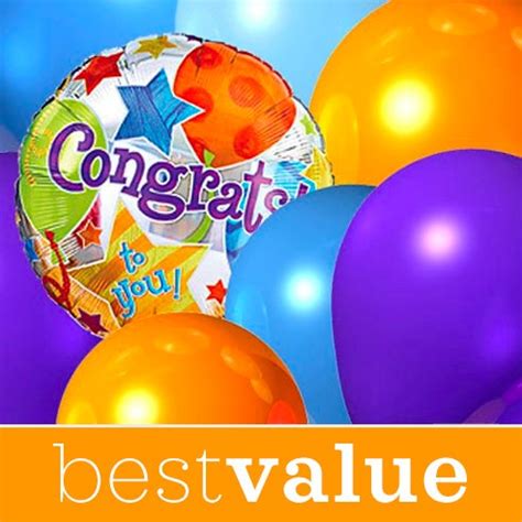 Luckily, we offer birthday balloon delivery options that come. Congratulations Balloons Bouquet - Florist Designed at ...