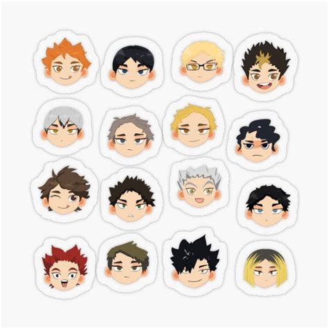 Haikyuu Chibi Sticker Pack Sticker By Camcamchong Redbubble
