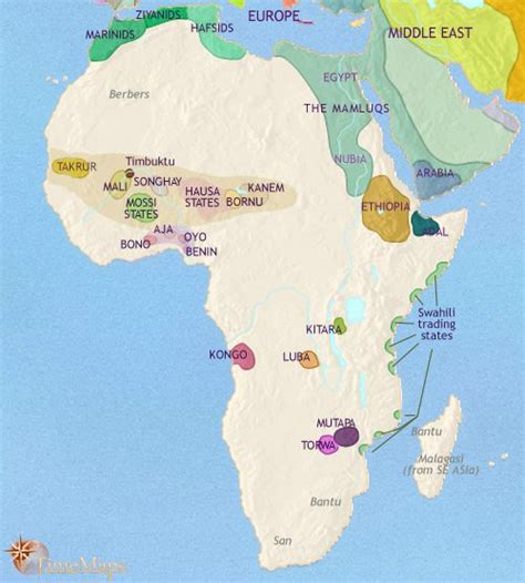 Africa History Map 500 Bce