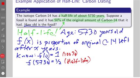 Calculus Ii Exponential Decay Example Youtube