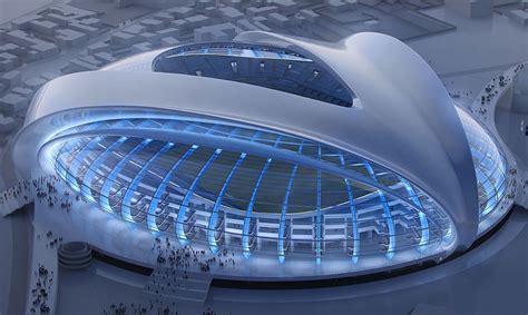Futuristic Stadium Design Darelodraw