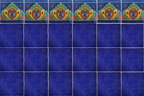 This mexican floor tile can be used for both rustic and modern designs. Cobalt Blue Talavera Mexican Tile