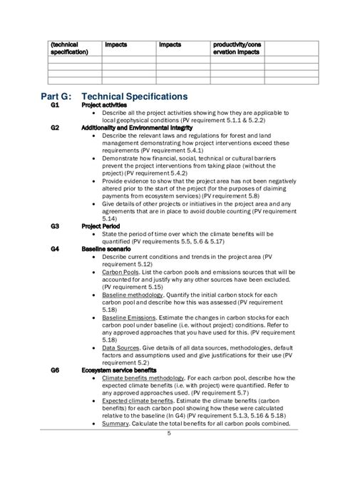 Project Design Document Template For Plan Vivo Projects