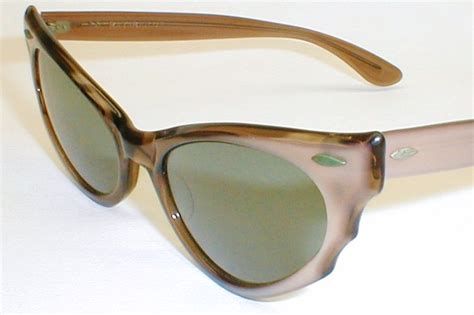 Vintage 1950s 60s Bandl Ray Ban Cat Eye Sunglasses Alora