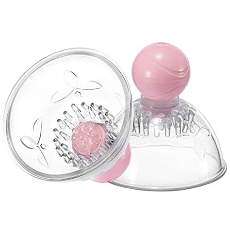 Vibrating Nipple Suckers With Rotational Stimulation Strong Suction Nipple Toys With