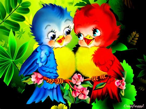 Cute Love Birds Wallpapers Wallpaper Cave