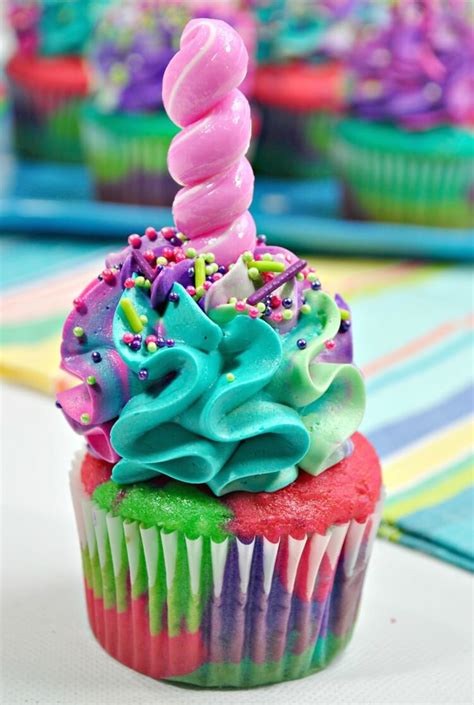 Rainbow Unicorn Cupcakes The Tiptoe Fairy