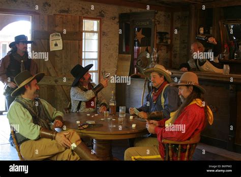 Inside A Saloon Bar In An Old Western Town The Barkeep Is Going To