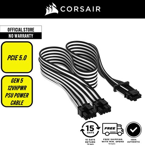 Corsair Premium Individually Sleeved 124pin Pcie Gen 5 12vhpwr 600w
