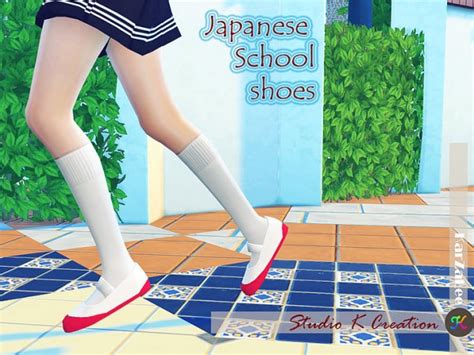 Studio K Creation Japanese School Shoes • Sims 4 Downloads