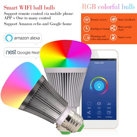 B1 Led Bulb Dimmer Wifi Smart Light Bulbs Remote Control Wifi Light
