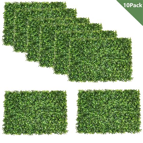 Buy Artiflr 10pack Artificial Boxwood Hedge Panelsuv Protected Faux