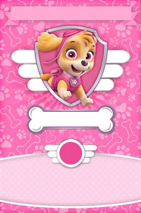 Pin By Nadiatania On Papel De Parede Com Fundo Preto Paw Patrol Skye