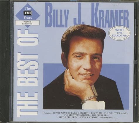 Billy J Kramer Cd The Very Best Of Billy J Kramer With The Dakotas