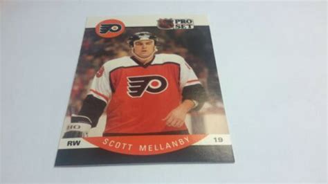 1990 91 Pro Set Hockey Card 220 Scott Mellanby Team Philadelphia