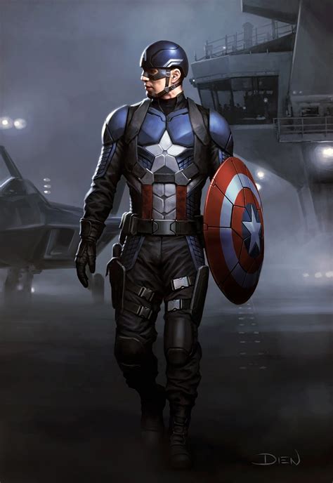 Captain America Suit Concept Art