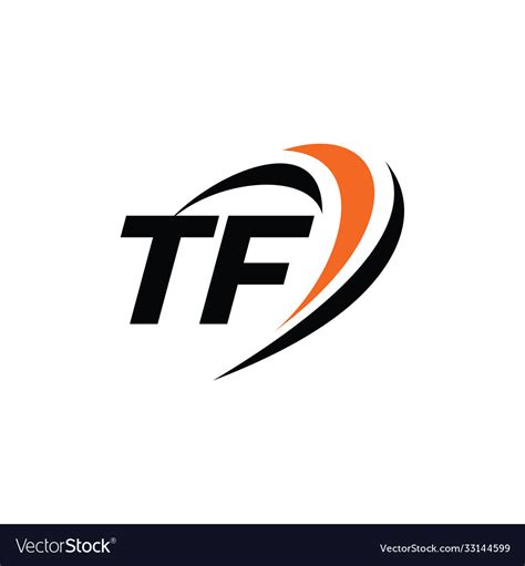Tf Monogram Logo Royalty Free Vector Image Vectorstock