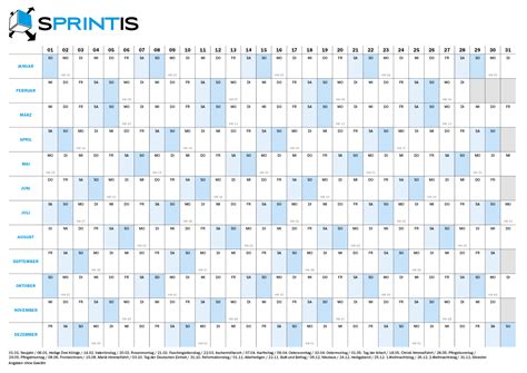 Kostenfreie Kalender Downloads Sprintis