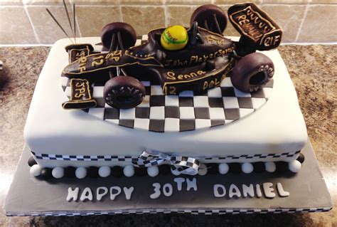Ayrton Senna John Player Special Formula 1 Chocolate Birthday Cake