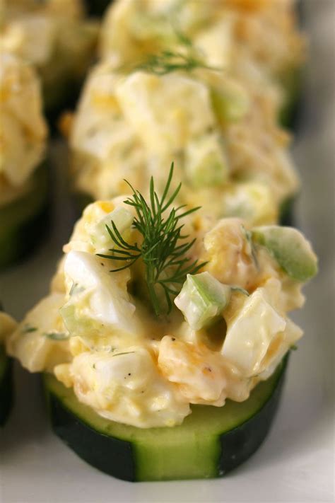 This Egg Salad Cucumber Canapé Recipe Is Perfect Appetizer For Easter