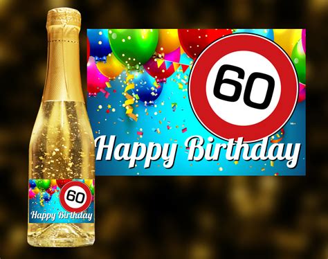 Zum geburtstag wünsche ich viel glück. 60. Geburtstag Goldsekt - carina-geschenke.ch