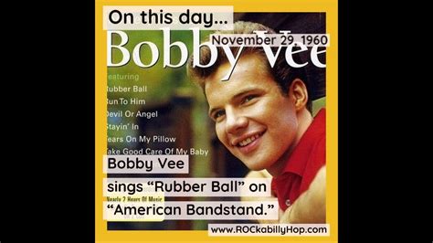 November 29 1960 Bobby Vee Youtube
