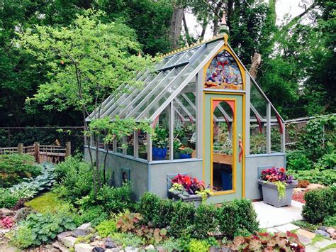 10 X 12 Tudor Greenhouse With Unique Color Pallet Beautiful She Shed