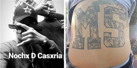 These are gang tattoos of inmates in south america prisons. 19 MS-13 gang members indicted in 'medieval-style' California slayings were in country illegally ...