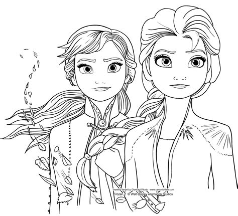 Elsa og Anna fra Frozen 2 Arendelle s Secret farvelægning Pyssel