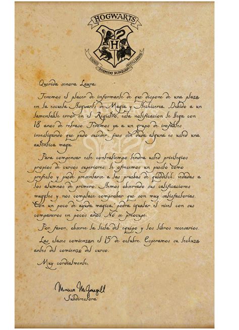 Carta De Aceptacion A Hogwarts Para Imprimir Best Quotes H Images And