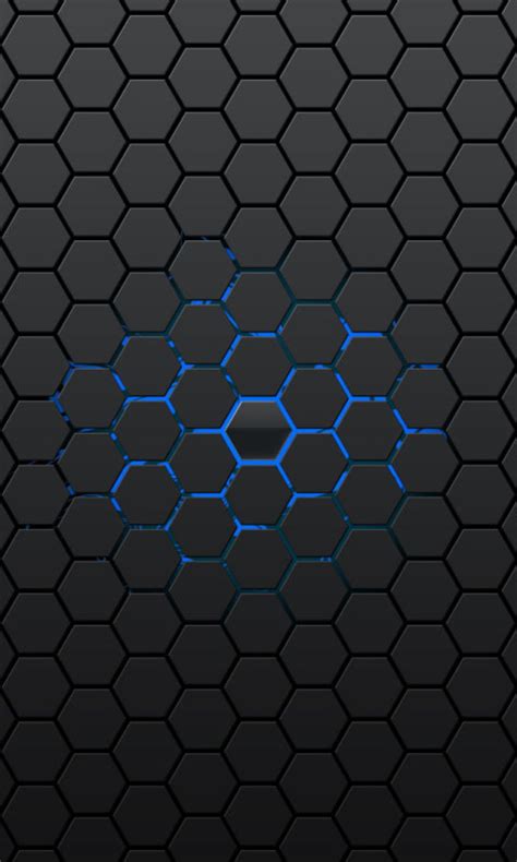Black And Blue Abstract Wallpaper Gray And Blue Honeycomb Graphic