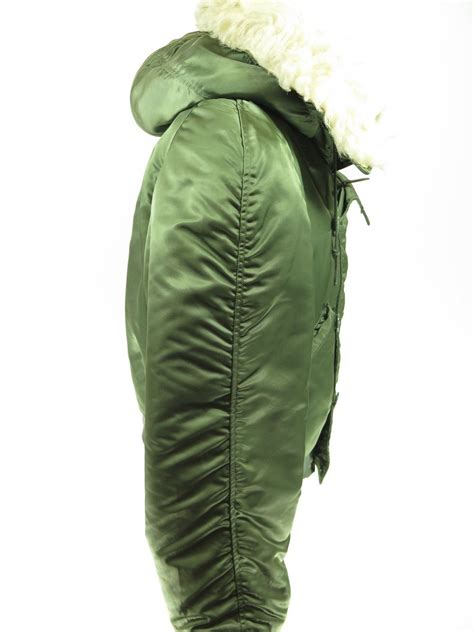 Vintage 70s N 2b Snorkel Parka Jacket Mens L Military Green Flying