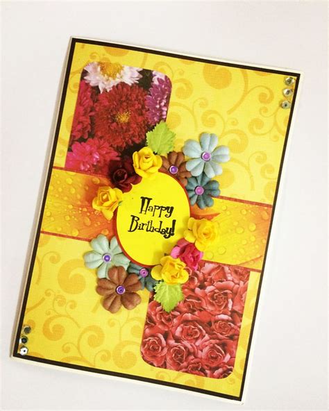 Handmade Diy Birthday Card Crazy Crafts By Rupali Goyal Cards