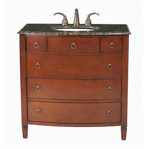 The most noticeable aspect is the lack of personal space. Stufurhome 36" Augustine Single Sink Bathroom Vanity with Baltic Brown Top - Cherry Red | Free ...