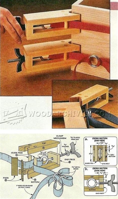 Woodworking techniques woodworking projects diy woodworking jigs woodworking bessey makes some of the best woodworking clamps. DIY Band Clamp | Herramientas de carpintería, Artesanias ...