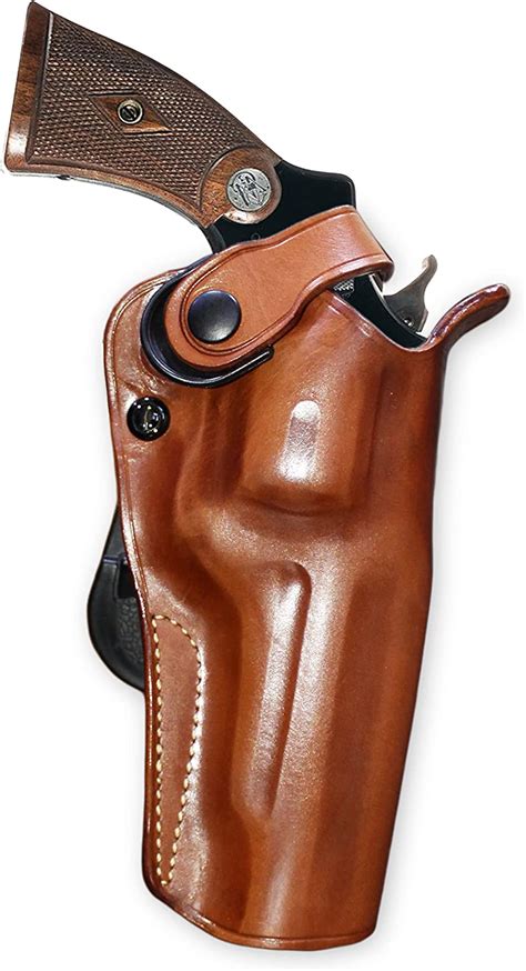 Premium Leather Paddle Owb Revolver Holster With Retention