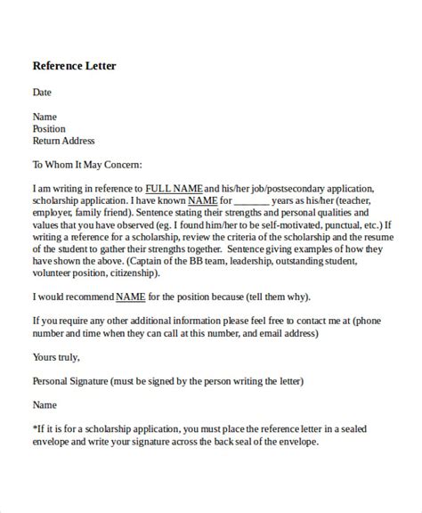 8 Reference Letter For Teacher Templates Free Sample Example Format
