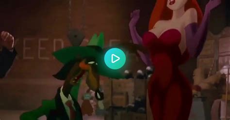 In Who Framed Roger Rabbit 1988 In The Infamous Booby Trap Scene Jessica Rabbits Dress Is