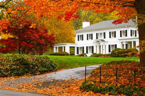 House In Autumn Image Abyss