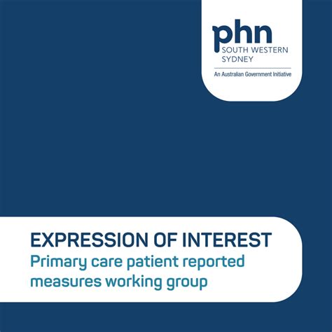 Expression Of Interest Primary Care Patient Reported Measures Working