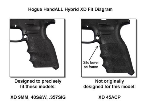 Hogue Handall Hybrid Grips Springfield Xd 40 9mm And 357sig 17 Off