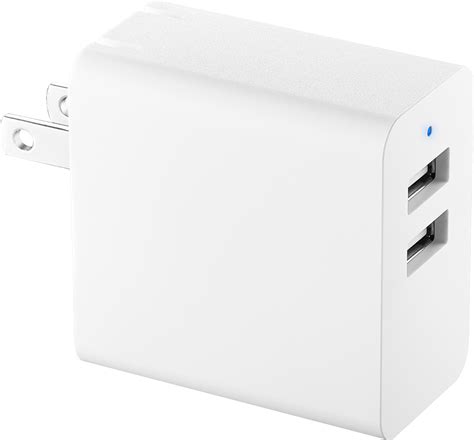 Best Buy Insignia 24 W 2 Port Usb Wall Charger White Ns Mwc24w2w
