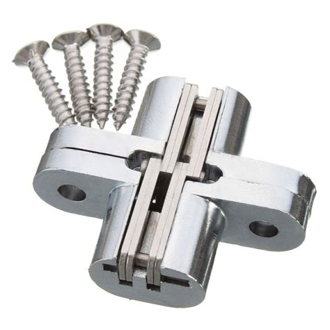 F1240 2pcs Hidden Hinge Stainless Steel Invisible Hinges Concealed