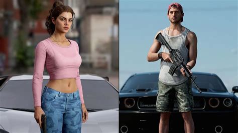 Gta 6 Lucia And Jason Character Models Made By A 3d Artist Reminiscent