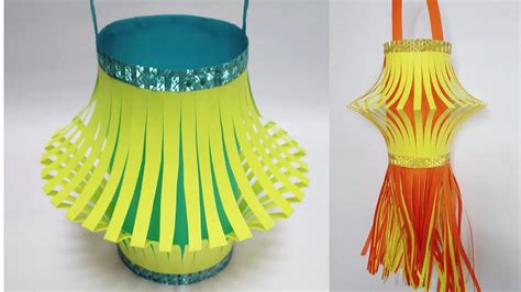 How To Make Diy Paper Lantern Kandil Lamp For Diwali And Christmas