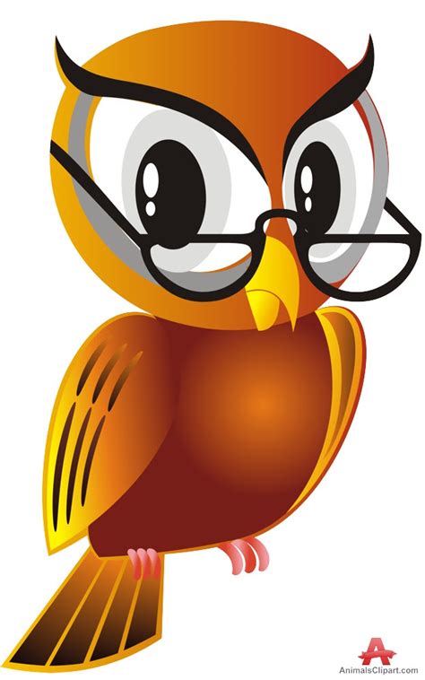 Clip Art Owl With Glasses Best Free Library