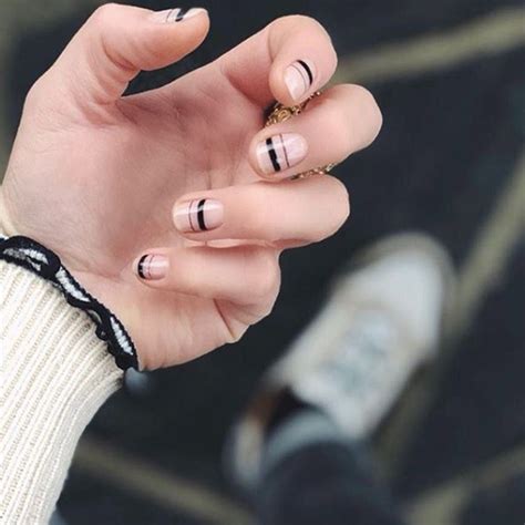 17 Ways Minimal Lines Can Make A Major Manicure Statement Mens Nails